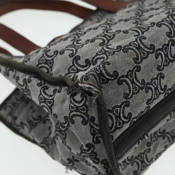 CELINE Paris Macadam Canvas Hand Bag Gray Auth 83427 - Picture 15 of 16